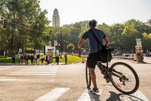 cycliste étudiant UdeM.