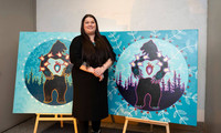 œuvre de l’artiste atikamekw Eruoma Awashish.