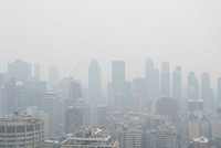 Montréal sous le smog.