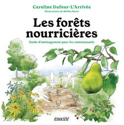 Dessin d'arbres, de fleurs et de fruits.