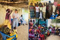 Femmes du Sénécal avec stagiaires de l'UdeM.