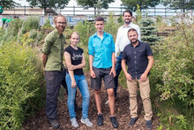 Alexandre, Luc et Stéphane de l'UDD avec les stagiaires.